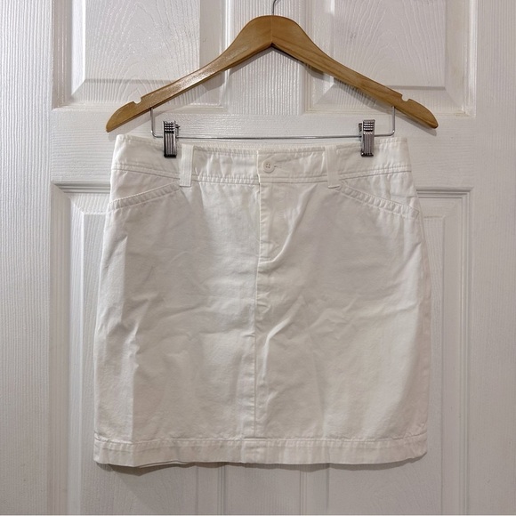 Lilly Pulitzer White Cotton Midi Skirt Size 6 - Picture 1 of 8